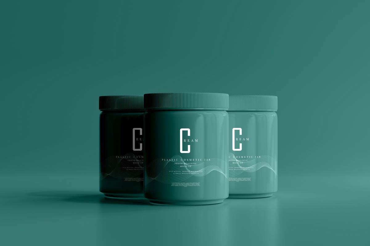what is collagen supplements good for - woman applying serum while holding collagen powder jar